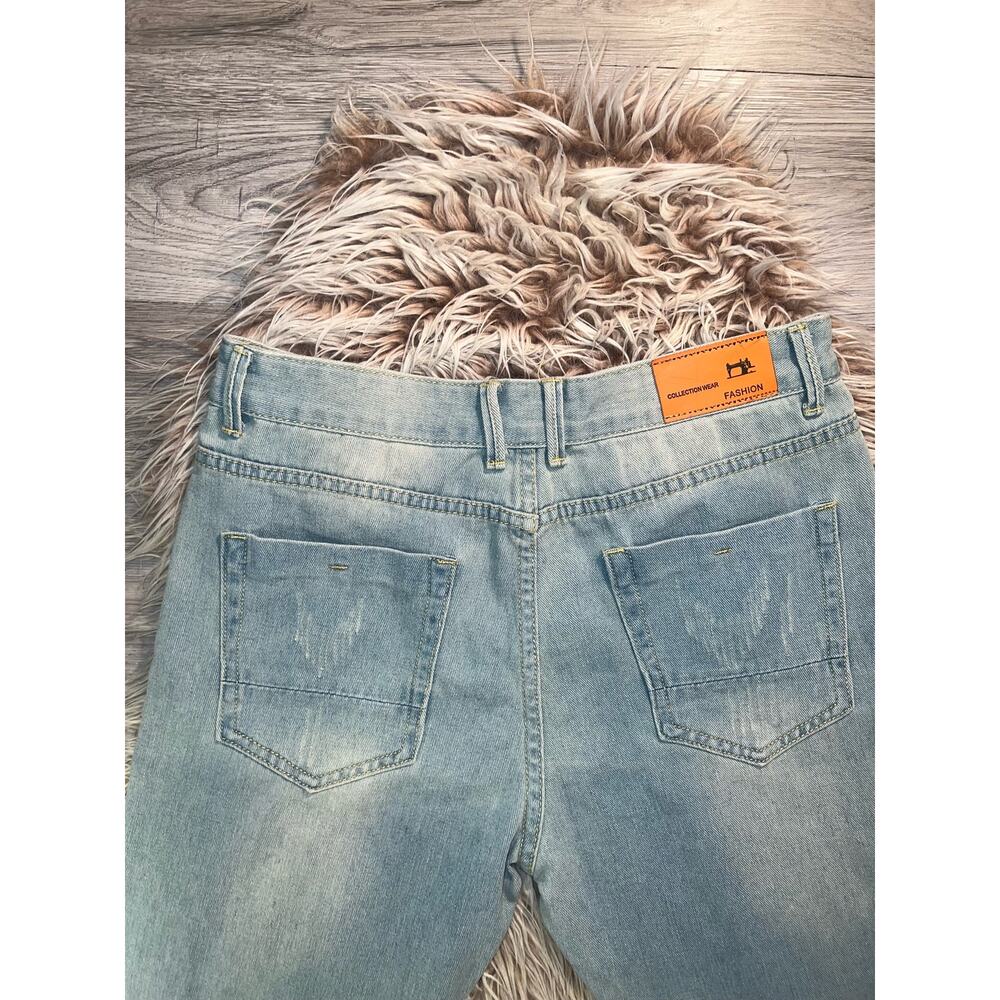 Collection wear fashion women’s distressed blue jeans - Picture 4 of 11